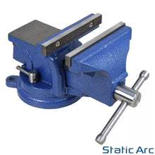 Load image into Gallery viewer, BENCH VICE CLAMP WORKTOP JAWS GRIP HOLD SWIVEL BASE MECHANICS VISE 125mm (5inch)