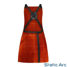 Load image into Gallery viewer, LEATHER WELDING APRON COWHIDE HEAT RESISTANT FULL BODY PPE WELDER SAFETY BIB