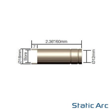 Load image into Gallery viewer, 3x MB15 MIG SPOT WELD NOZZLE SHROUD TORCH TIP CLEAR VIEW TACK WELDING