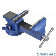 Load image into Gallery viewer, BENCH VICE CLAMP WORKTOP JAWS GRIP HOLD SWIVEL BASE MECHANICS VISE 125mm (5inch)