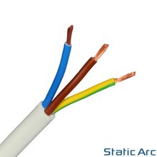 Load image into Gallery viewer, 2/3/4 CORE ELECTRICAL WHITE FLEX CABLE ROUND FLEXIBLE WIRE 0.75/1.0/1.5/2.5mm2 (Copy)