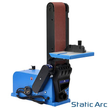 Load image into Gallery viewer, 650W ELECTRIC BELT + DISC SANDER 2in1 WOOD METAL LINISHER BENCH TOP LARGE TABLE