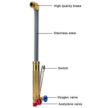 Load image into Gallery viewer, OXY ACETYLENE GAS CUTTING TORCH KIT OXYGEN FLAME CUTTER HOSE REGULATOR KIT