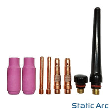 Load image into Gallery viewer, WP17F TIG WELDING TORCH FLEXIBLE HEAD GAS HF HIGH FREQUENCY TRIGGER WP17 KIT 4m