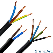 Load image into Gallery viewer, 2/3/4 CORE ELECTRICAL BLACK FLEX CABLE ROUND FLEXIBLE WIRE 0.75/1.0/1.5/2.5mm2