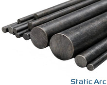 Load image into Gallery viewer, MILD STEEL ROUND BAR SOLID CIRCULAR METAL IRON ROD 6-25mm Diameter