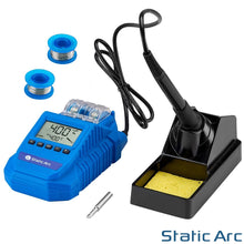 Load image into Gallery viewer, 60W ELECTRIC SOLDERING IRON STATION KIT DIGITAL TEMP 480°C 900M TIP SOLDER WIRE