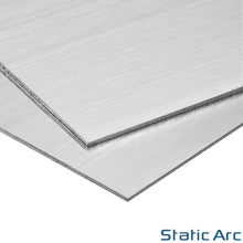 Load image into Gallery viewer, STAINLESS STEEL SHEET 304 BRUSHED METAL SQUARE CUT PLATE PANEL 0.9/1.2/1.5/2/3mm