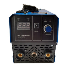 Load image into Gallery viewer, MIG 130 INVERTER GASLESS DC WELDER NO GAS FLUX CORE WELDING KIT 130A
