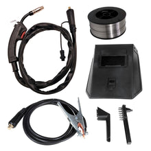 Load image into Gallery viewer, MIG 130 INVERTER GASLESS DC WELDER NO GAS FLUX CORE WELDING KIT 130A
