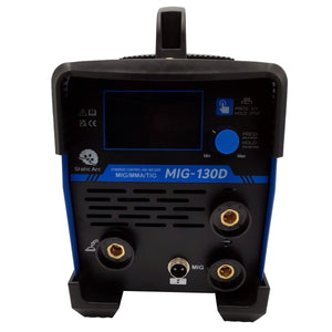 MIG 130D Inverter Gasless Welder 3in1 Synergic MMA ARC TIG Lift No Gas Flux 130A