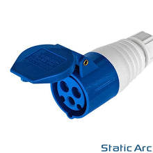 Load image into Gallery viewer, 16A Socket to EU 2 Pin Euro Mains Plug Connector Adapter Cable European Travel
