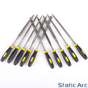 10pc NEEDLE FILE SET HARDENED STEEL PRECISION SMALL METAL JEWELLRY HAND CRAFT