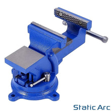 Load image into Gallery viewer, BENCH VICE SWIVEL BASE WORK CLAMP GRIP JAW ENGINEERS WORKSHOP 100mm (4in)
