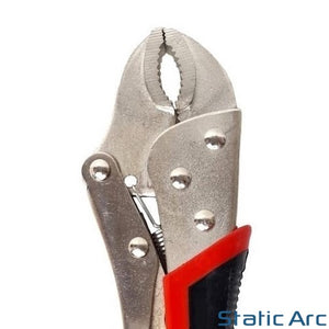 LOCKING PLIER SET VICE MOLE GRIPS ADJUSTABLE CURVED CLAMP 3pc INDIVIDUAL 5/7/10"