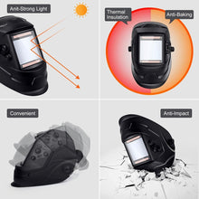 Load image into Gallery viewer, AUTO DARKENING WELDING MASK HELMET TRUE COLOUR LARGE VIEW FACE EYE HEAD VISOR
