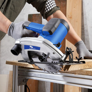 1400W ELECTRIC CIRCULAR SAW WOOD CUTTING BLADE POWER CHOP MITRE CUT 185mm DISC