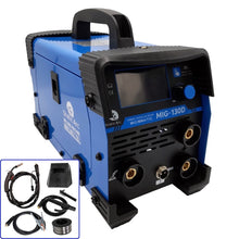 Load image into Gallery viewer, MIG 130D Inverter Gasless Welder 3in1 Synergic MMA ARC TIG Lift No Gas Flux 130A
