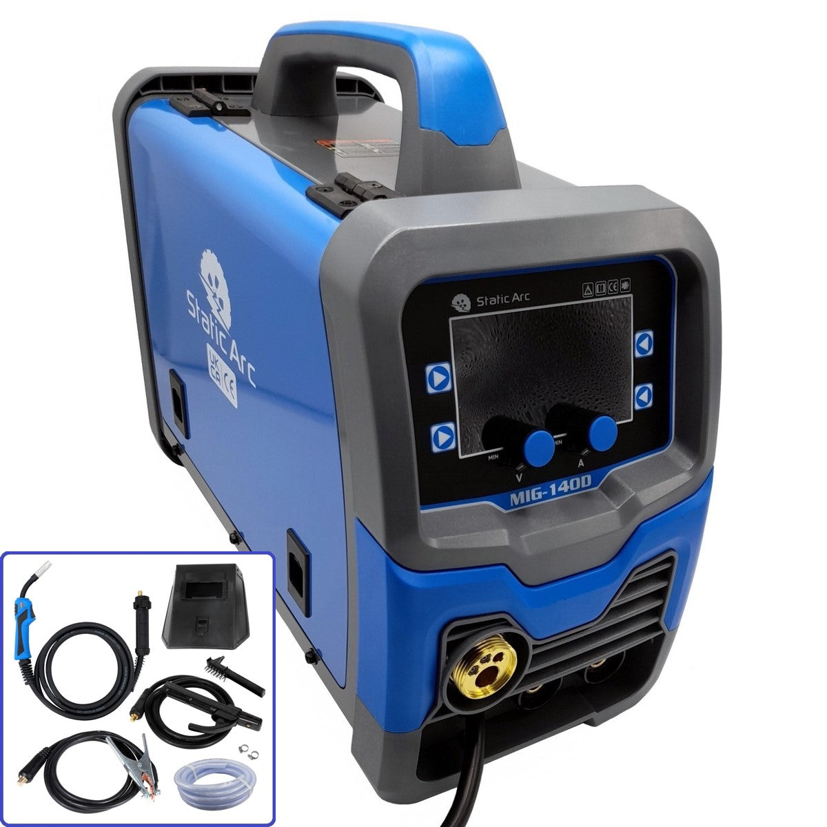 MIG 140D INVERTER WELDER 4in1 SYNERGIC MMA ARC TIG LIFT GAS GASLESS ...