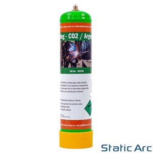 ARGON CO2 DISPOSABLE GAS BOTTLE CYLINDER KIT WELDING 100% PURE 88/12% MIX 0.95L