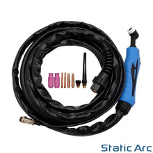 Load image into Gallery viewer, WP17F TIG WELDING TORCH CABLE FLEX HEAD GAS HIGH FREQUENCY HF TRIGGER WP17 4m
