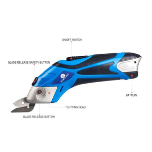 CORDLESS SCISSORS SHEARS CUTTER LI-ION BATTERY ELECTRIC TOOL CRAFT FABRIC SNIPS