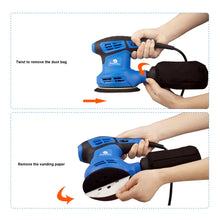 Load image into Gallery viewer, 280W ELECTRIC RANDOM ORBITAL SANDER ROTARY PALM HAND POWER TOOL CIRCULAR DISC
