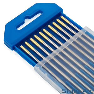 10pc TIG WELDING TUNGSTEN ELECTRODES TIPS BLUE/GOLD/GREEN/GREY/RED/WHITE 1.6mm/2.4mm