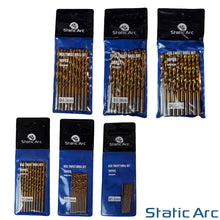 Load image into Gallery viewer, 10x HSS TITANIUM COATED DRILL BIT SET PACK METAL WOOD PLASTIC HOLE 1/2/3/4/5/6mm
