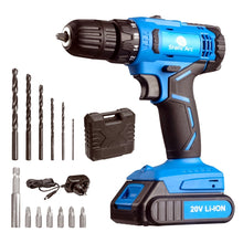 Load image into Gallery viewer, CORDLESS DRILL DRIVER 20V LI-ION BATTERY ELECTRIC SCREWDRIVER SET POWER TOOL KIT
