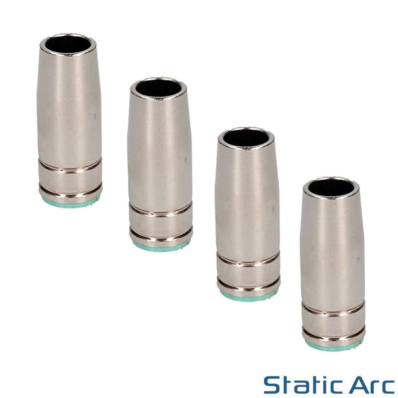 4x MB25 MIG WELDING NOZZLE SHROUD TORCH TIP COVER CAP CONICAL PUSH FIT