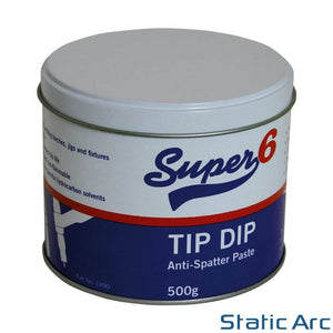 TIP DIP ANTI SPATTER GEL PASTE MIG WELDING TORCH NOZZLE SUPER 6 500G TIN